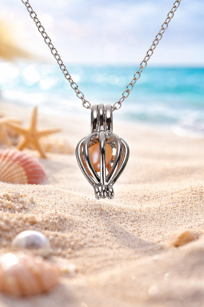 Freshwater Shell Canned Oyster Ocean Love Real Pearl Necklace Set