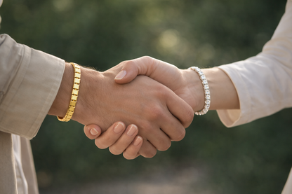 Emerald Diamond Tennis Bracelet (Pack of 2)