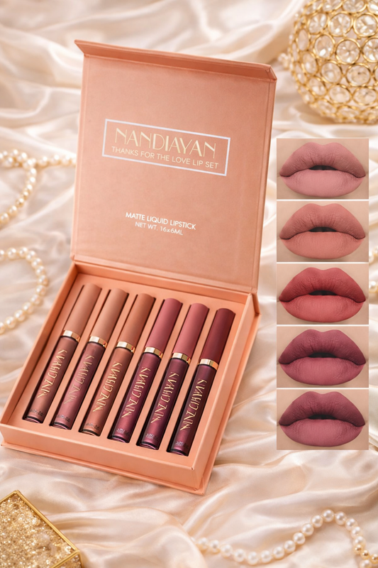 Feel High Metallic Lipstick Set of 6 (Shade A)