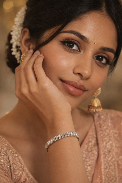 Emerald Diamond Tennis Bracelet (Pack of 2)